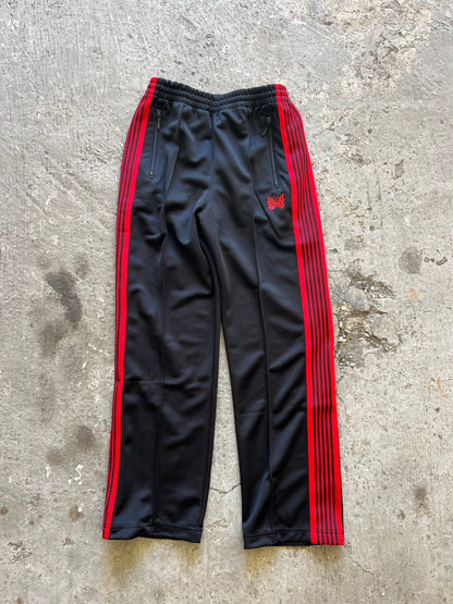 Needles 24ss EXCLUSIVE Track Pant - Poly Smooth - Black×Red