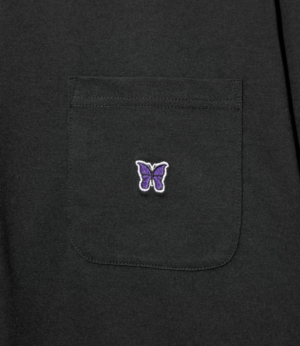 Needles S/S Poly Jersey Black Crew Neck T-Shirts