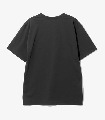 Needles S/S Poly Jersey Black Crew Neck T-Shirts
