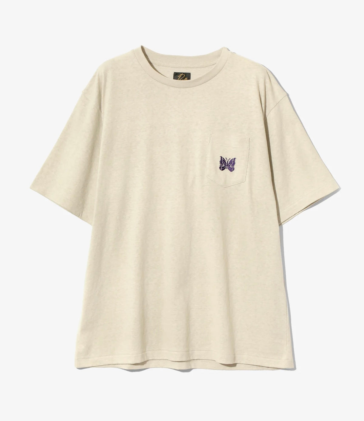 Needles 25ss  S/S Papillon Emb. Pocket Tee