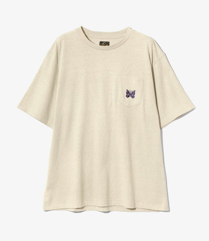 Needles 25ss  S/S Papillon Emb. Pocket Tee