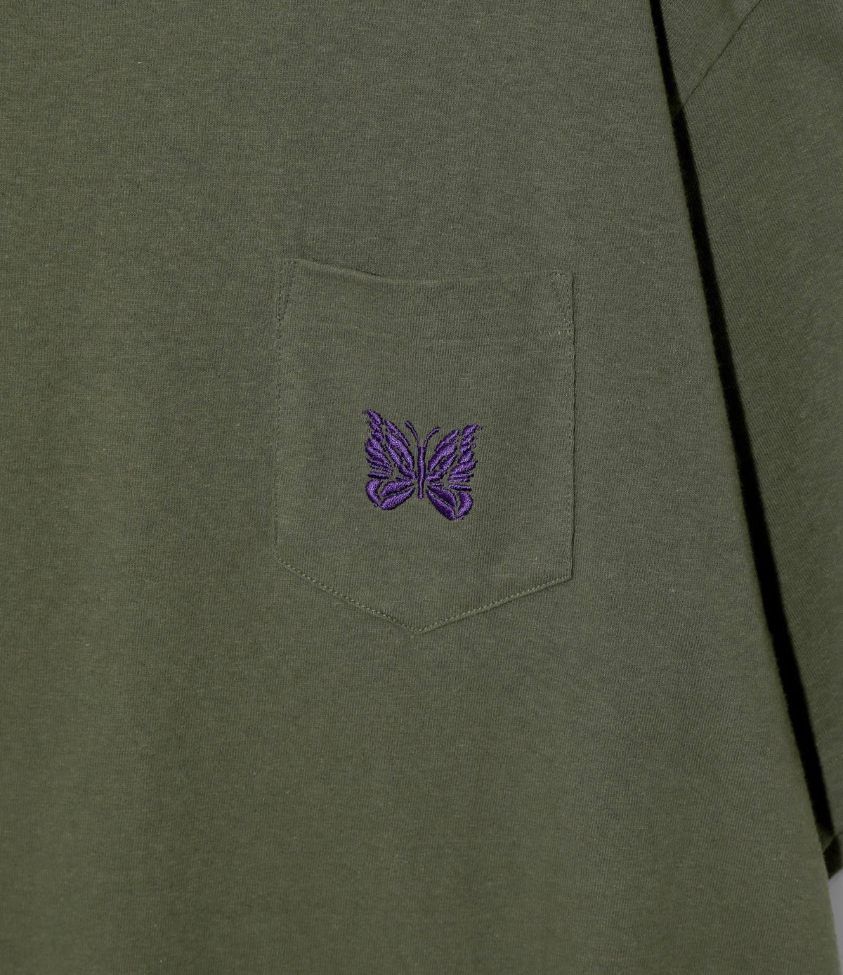 Needles  S PAPILLON EMB. POCKET TEE