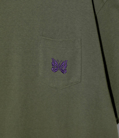 Needles  S PAPILLON EMB. POCKET TEE