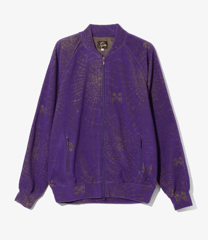 Needles Rib Collar Pile Jacquard Track Jacket