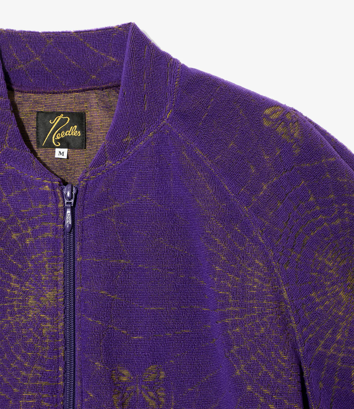 Needles Rib Collar Pile Jacquard Track Jacket