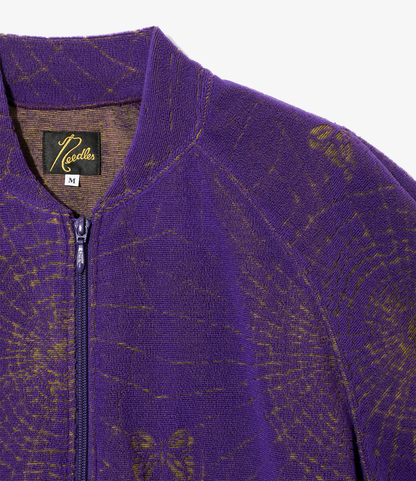 Needles Rib Collar Pile Jacquard Track Jacket