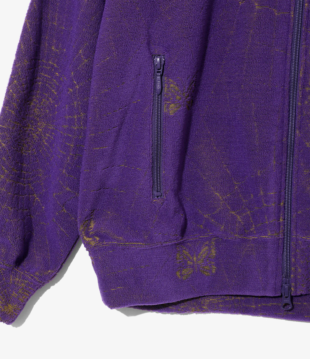 Needles Rib Collar Pile Jacquard Track Jacket