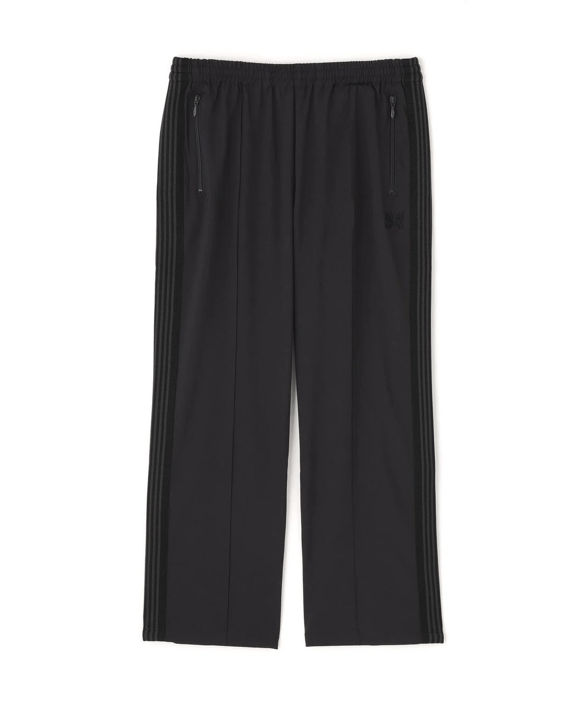Needles B'2nd Poly Cloth Charcoal Gray Track Pants Grey