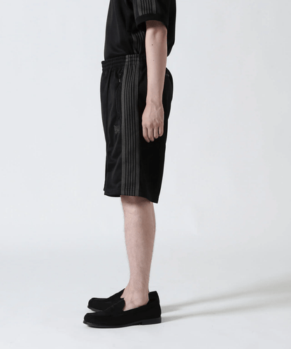 Needles × B'2nd Track Pant Shorts Poly Smooth Black