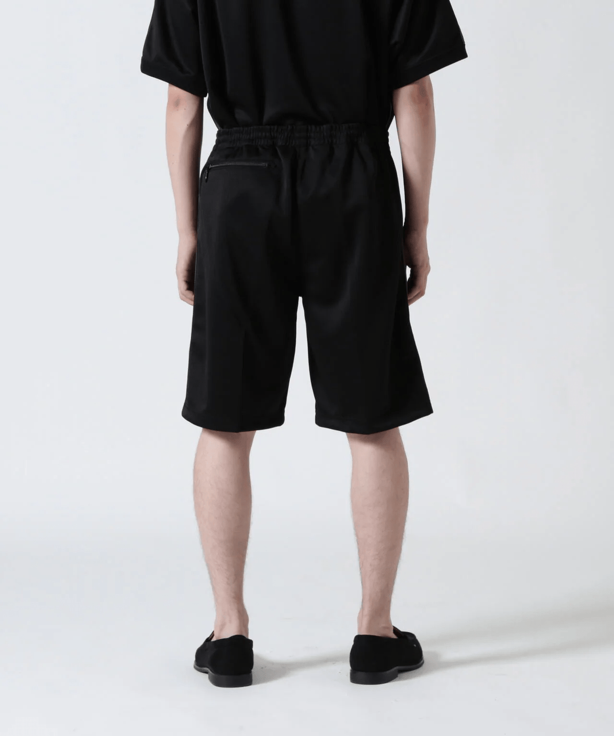 Needles × B'2nd Track Pant Shorts Poly Smooth Black