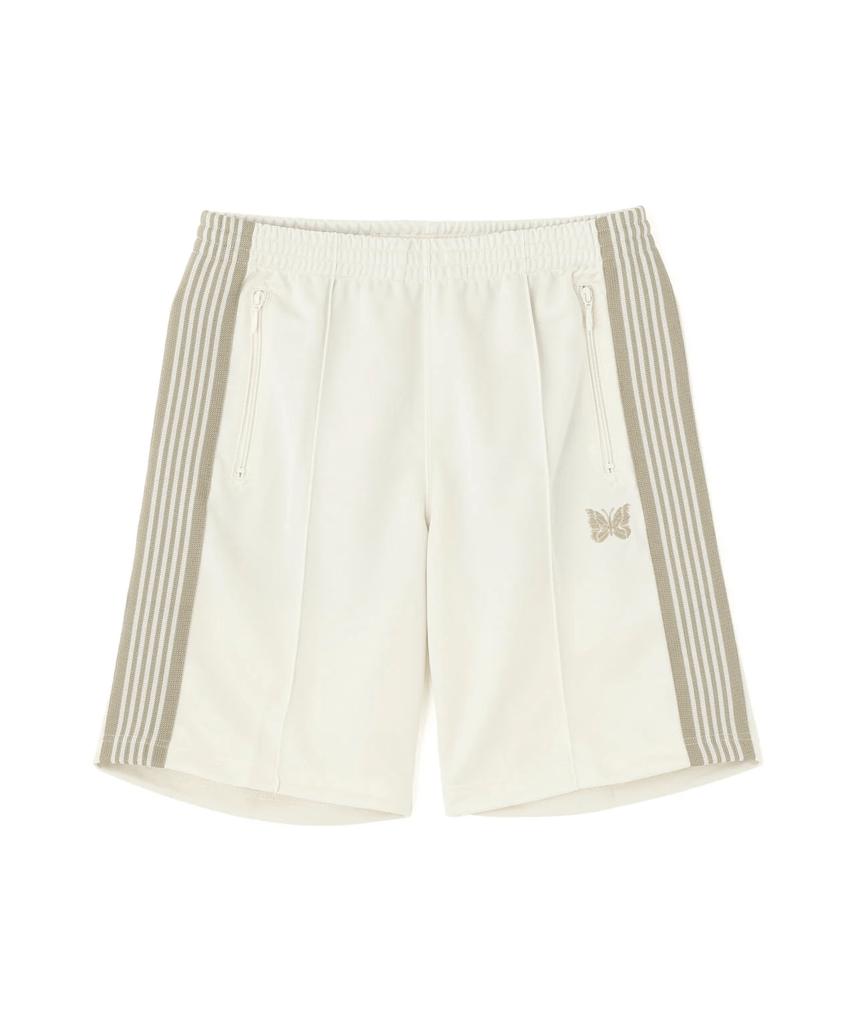 Needles B'2nd Track Pant Shorts Poly Smooth Off White