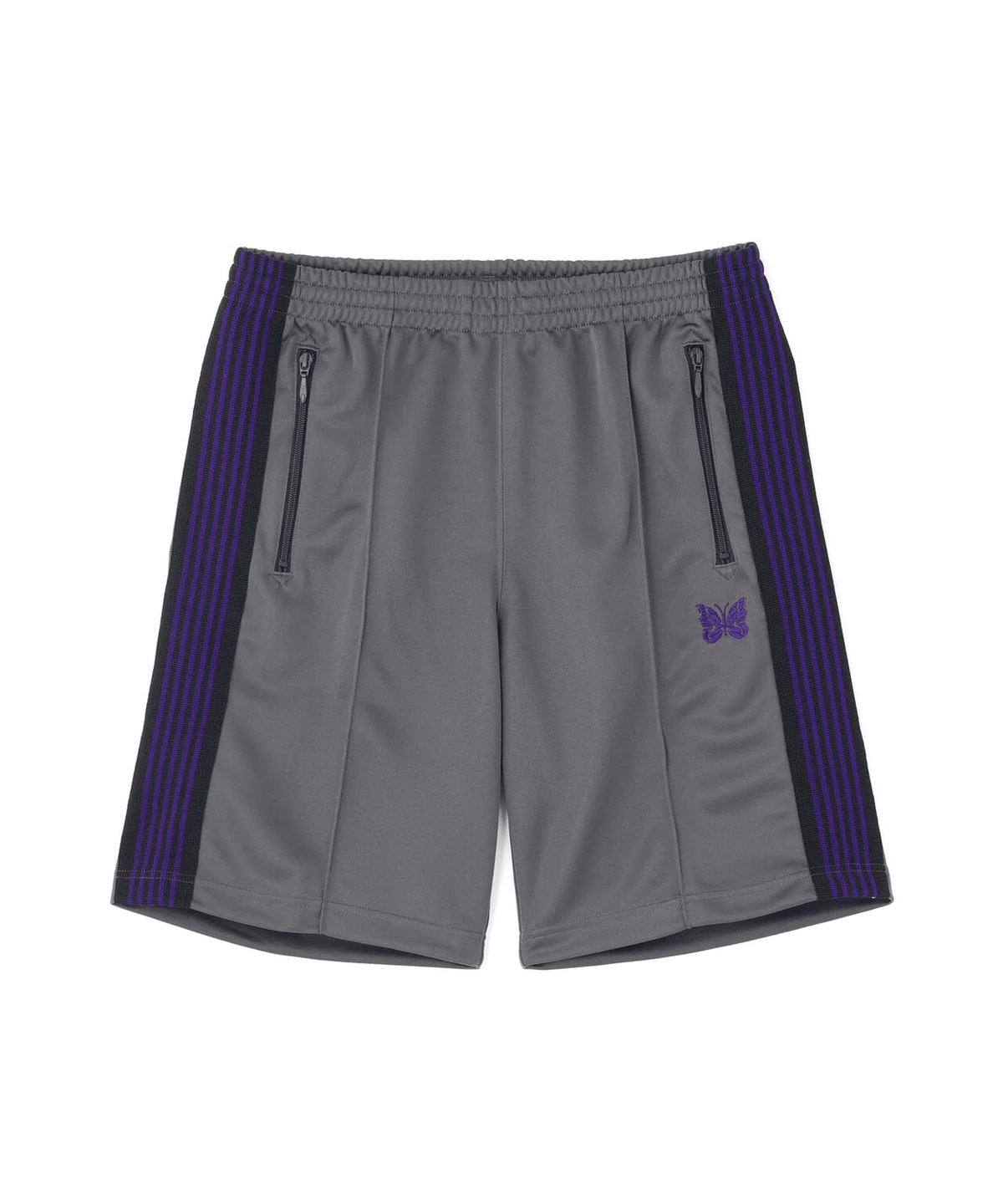 Needles B'2nd Track Pant Shorts Poly Smooth charcoal
