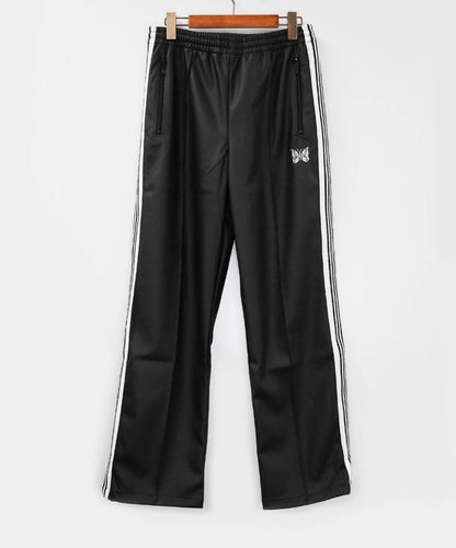 NEEDLES LHP  SYNTHETIC LEATHER Black TRACK PANT