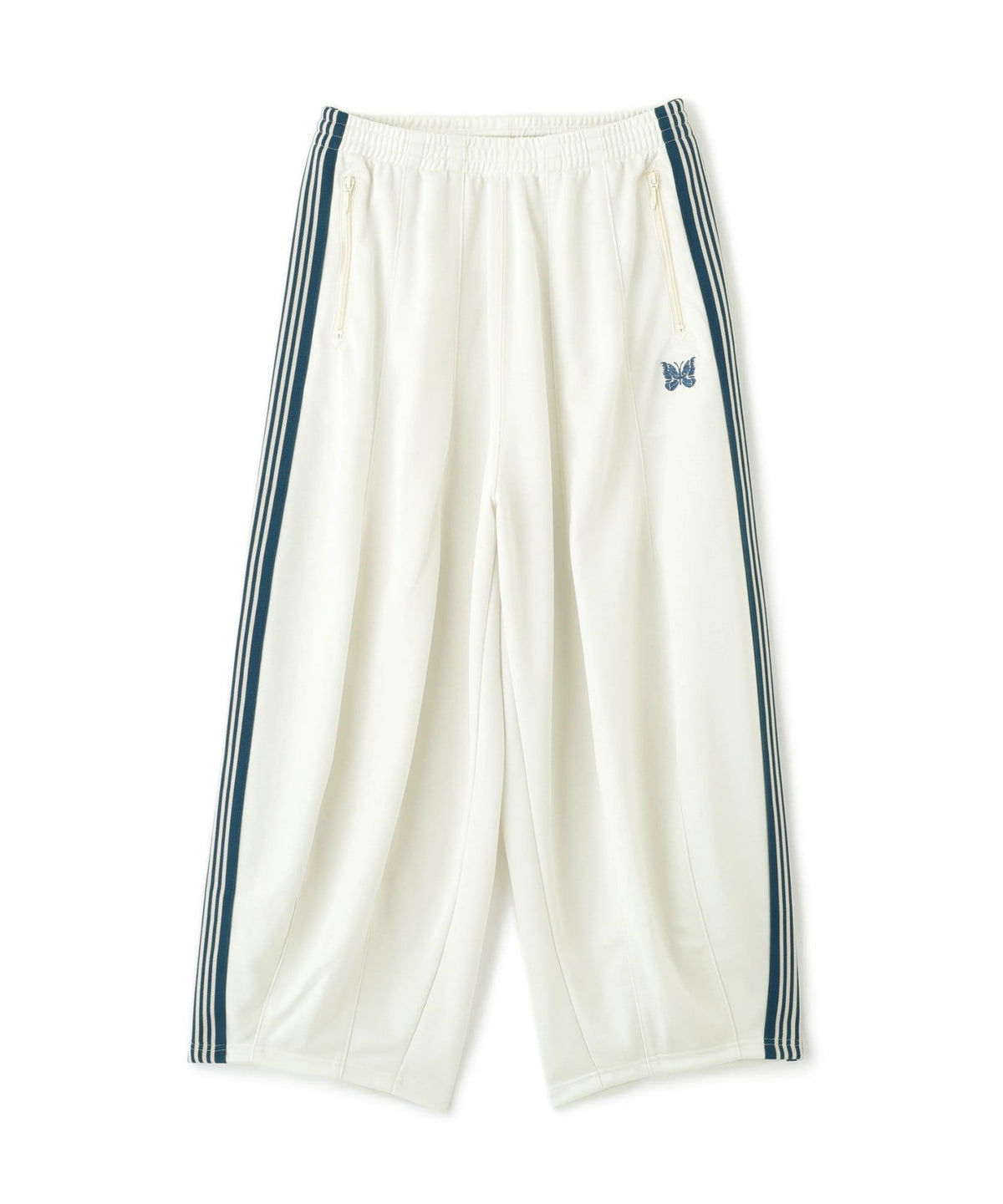 Needles LHP EXCLUSIVE H.D. TRACK PANTS POLY SMOOTH White