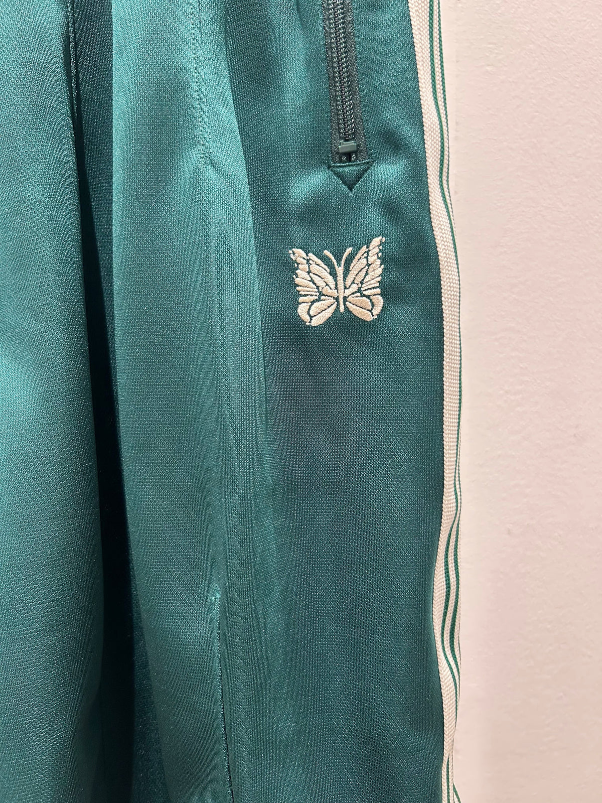Needles LHP EXCLUSIVE TRACK PANTS POLY SMOOTH Green