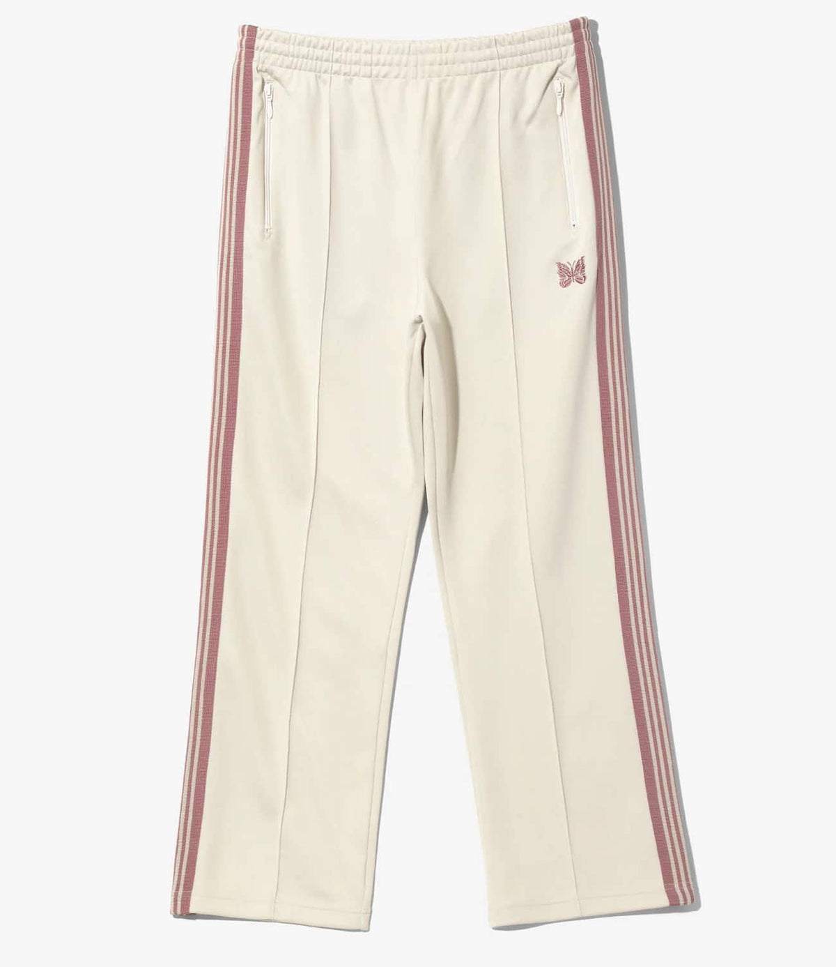NEEDLES Light Beige Side Stripe Detail Track Pants