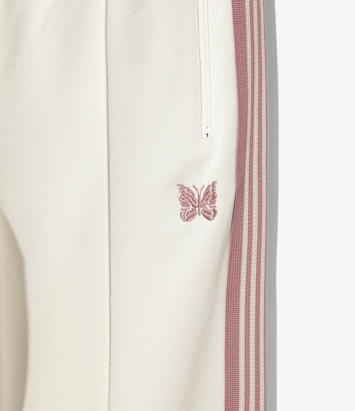 NEEDLES Light Beige Side Stripe Detail Track Pants