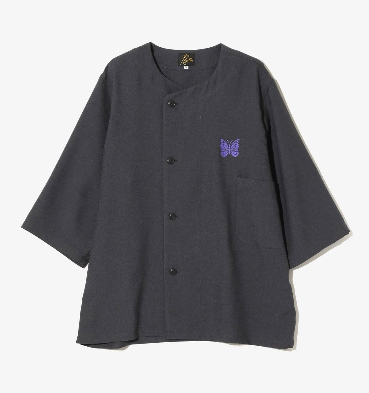 NEEDLES  POLY OXFORD PAJAMA SET -- CHARCOAL