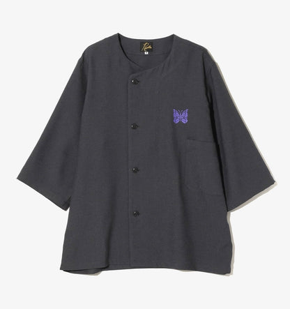 NEEDLES  POLY OXFORD PAJAMA SET -- CHARCOAL