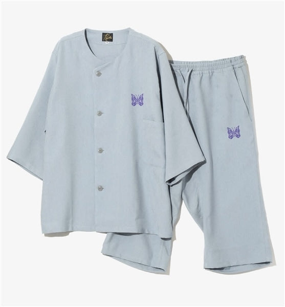 NEEDLES  POLY OXFORD PAJAMA SET - SAX