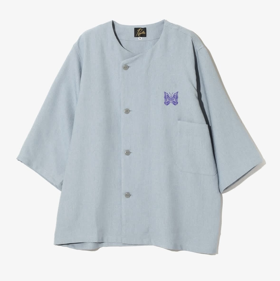 NEEDLES  POLY OXFORD PAJAMA SET - SAX