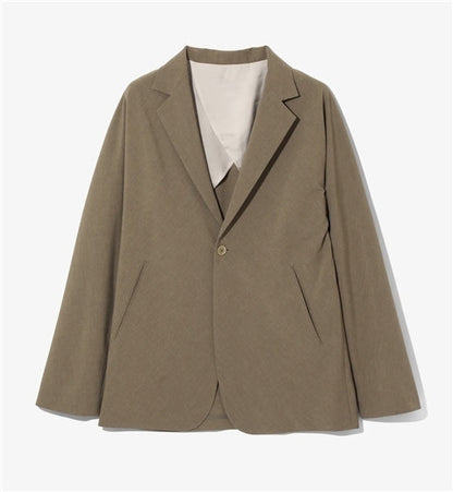 Needles Poly Cloth Tailored Fit Brown Miles Jacket