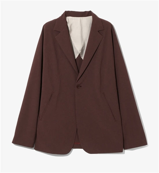 Needles Poly Cloth Tailored Fit Bordeaux Miles Jacket