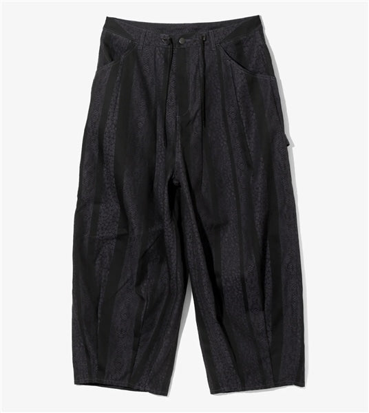 NEEDLES/H.D 10OZ DENIM  PYTHON JACQUARD Knit Black Pants