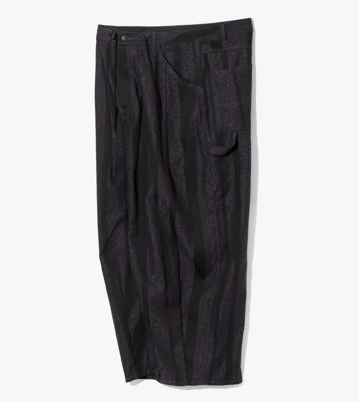 NEEDLES/H.D 10OZ DENIM  PYTHON JACQUARD Knit Black Pants