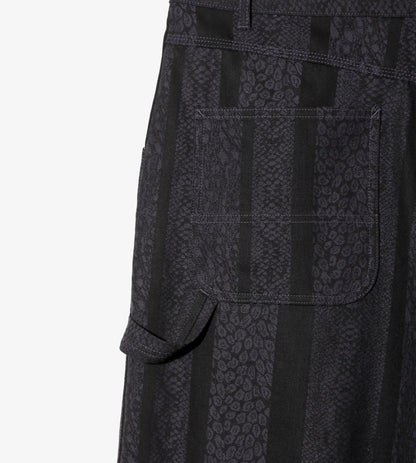 NEEDLES/H.D 10OZ DENIM  PYTHON JACQUARD Knit Black Pants