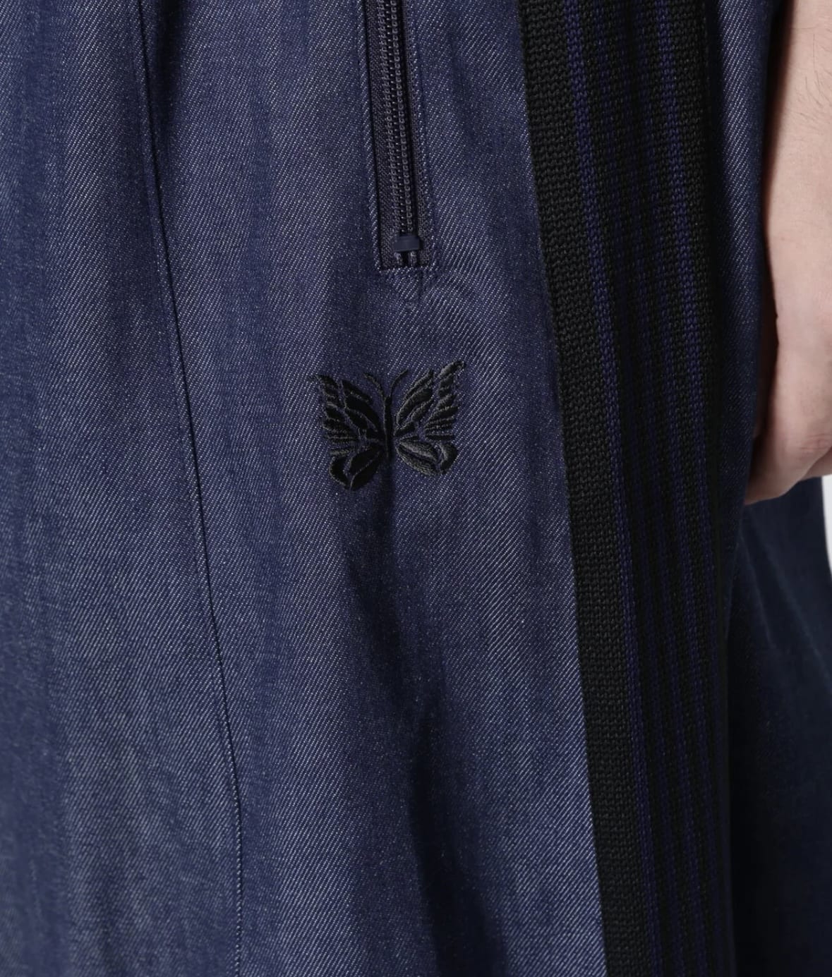 NEEDLES BEAVER  H.D DENIM Indigo Track Pant