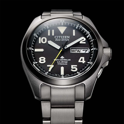 Citizen PROMASTER LAND PMD56-2952 Eco-Drive Radio Controlled Titanium Watch