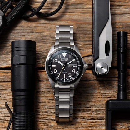 Citizen PROMASTER LAND PMD56-2952 Eco-Drive Radio Controlled Titanium Watch