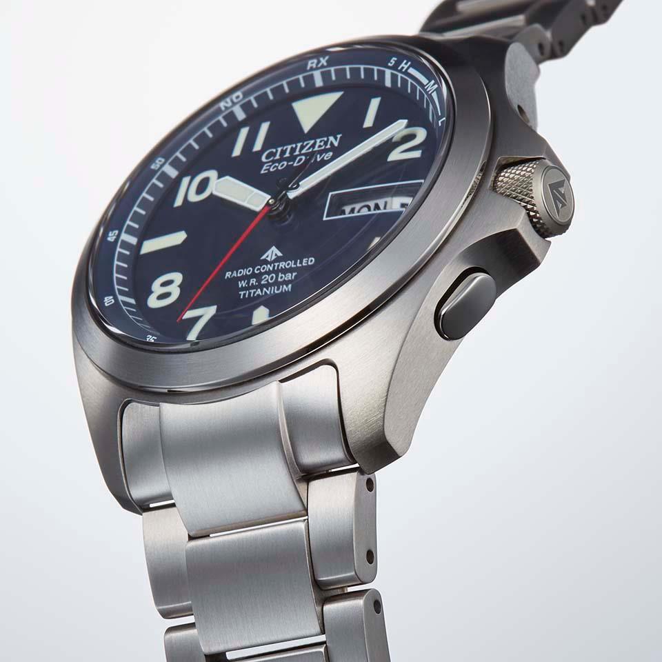 Citizen PROMASTER LAND AT6080-53L Eco-Drive Radio Controlled Titanium Watch
