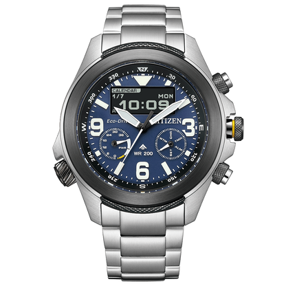Citizen PROMASTER LAND JV1006-51L Eco-Drive Analog Digital Watch