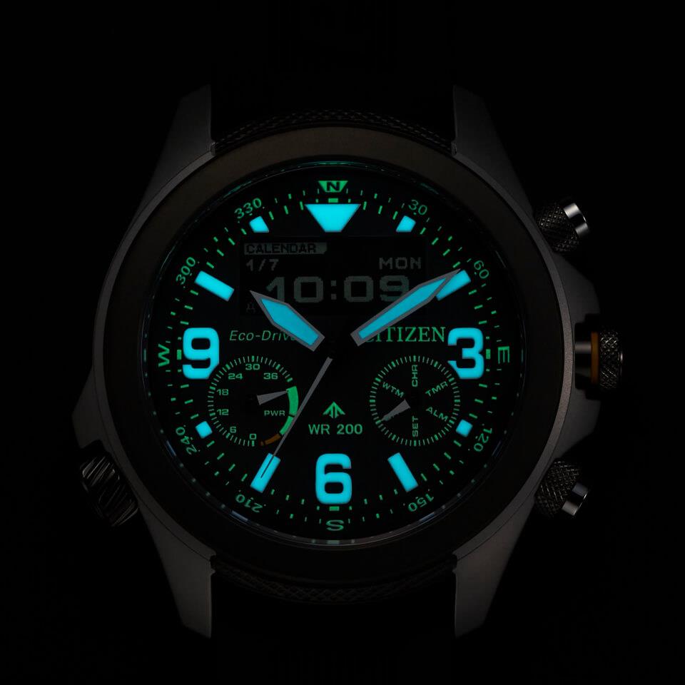Citizen Promaster LAND JV1007-07E Eco-Drive Analog Digital Field Watch