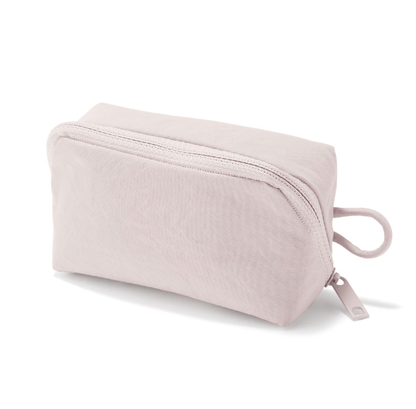 Wrinkle Nylon Wide Opening Mini Pouch