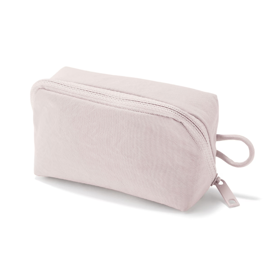 Wrinkle Nylon Wide Opening Mini Pouch