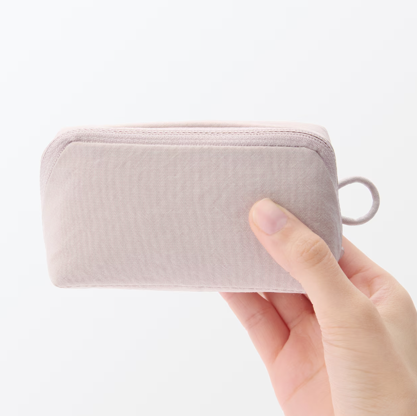 Wrinkle Nylon Wide Opening Mini Pouch