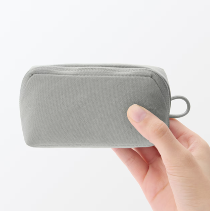 Wrinkle Nylon Wide Opening Mini Pouch