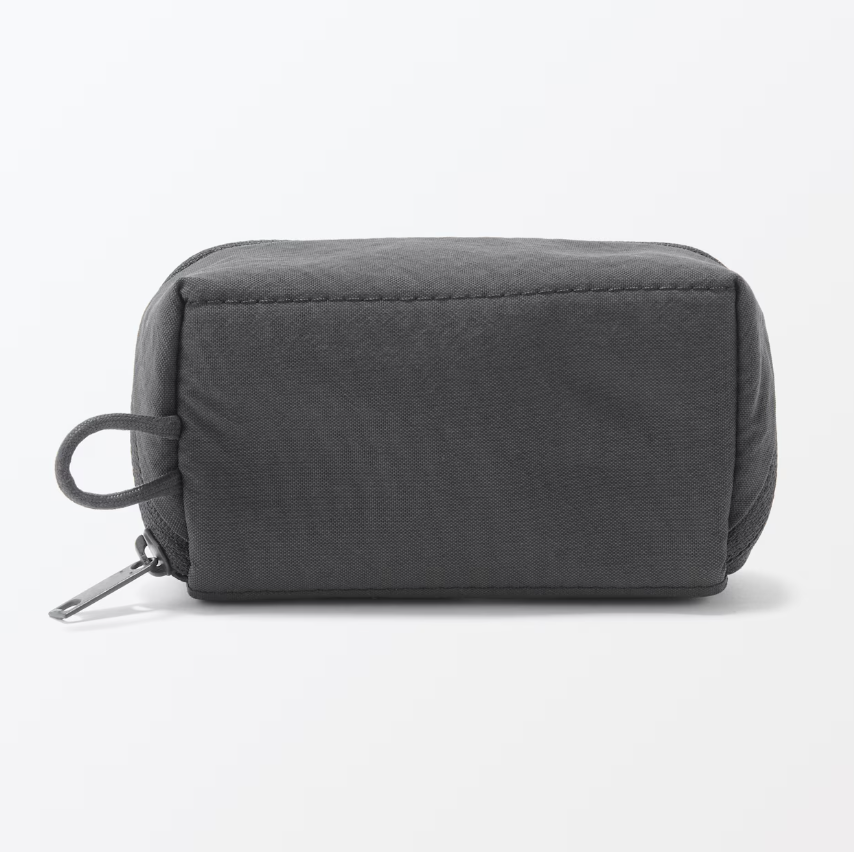 Wrinkle Nylon Wide Opening Mini Pouch