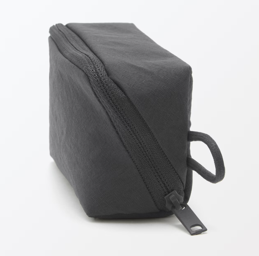 Wrinkle Nylon Wide Opening Mini Pouch
