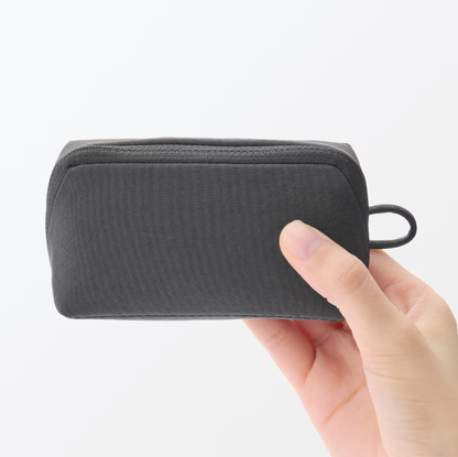 Wrinkle Nylon Wide Opening Mini Pouch