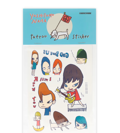 Yoshitomo Nara Tattoo Sticker Set Temporary Body Art
