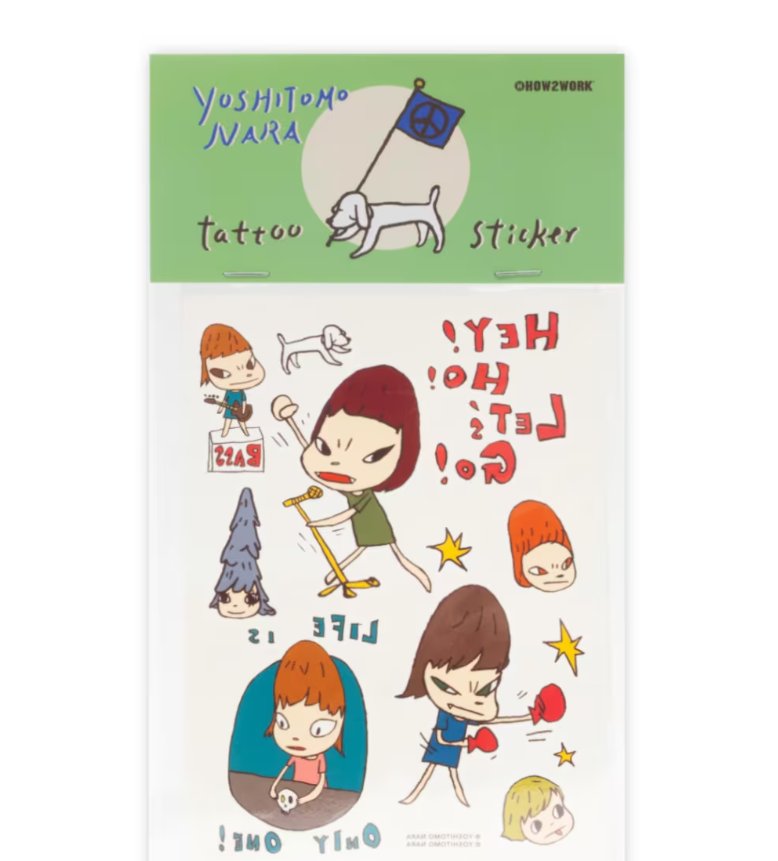 Yoshitomo Nara Tattoo Sticker Set Temporary Body Art