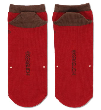 Monchhichi Ankle Socks Red Full Body Design