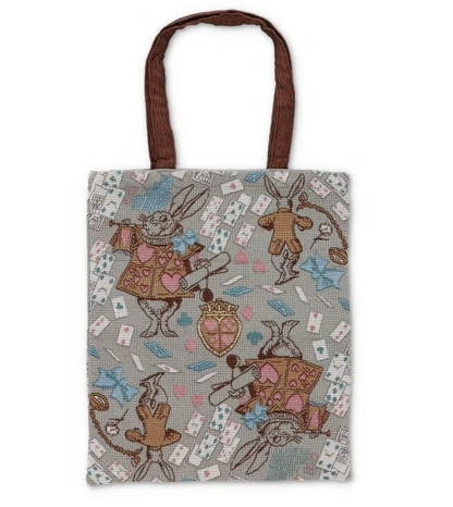 Macmillan Alice Jacquard Tote Bag White Rabbit
