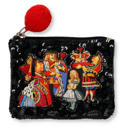 Macmillan Alice Tamaoworld Sequin Embroidered Pouch (Queen of Hearts)
