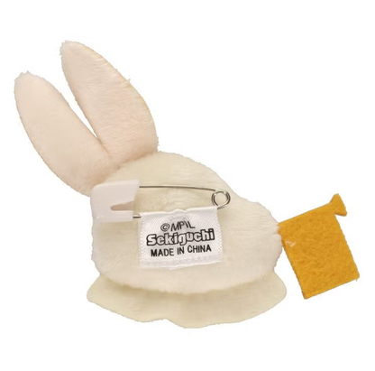 Macmillan Alice White Rabbit Plush Badge Pin