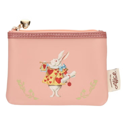 Macmillan Alice White Rabbit Flat Pouch Pink